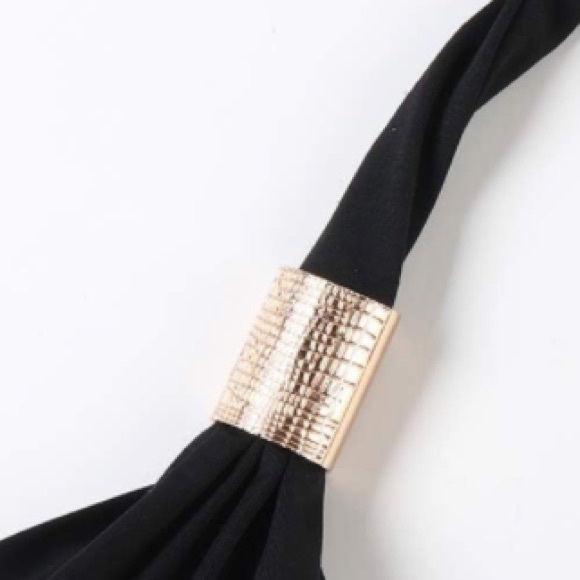 Women V Neck One Piece Swimsuits Tummy Control Ruched Halter Bathing Suit - Picture 7 of 12